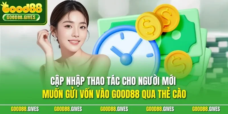 Cập nhập thao tác cho người mới muốn gửi vốn vào GOOD88 qua thẻ cào