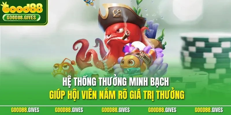 Hệ thống thưởng minh bạch giúp hội viên nắm rõ giá trị thưởng